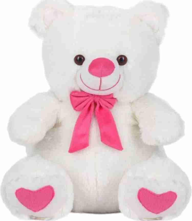 White stuffed best sale teddy bear