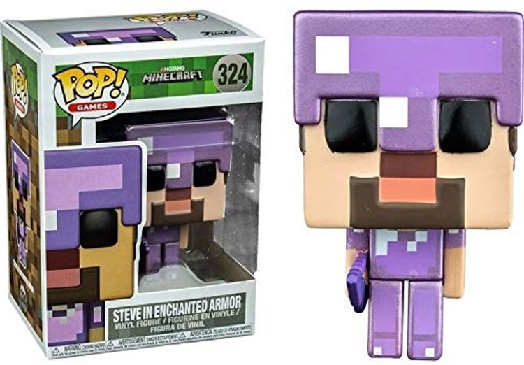 Amazon.com: Funko Pop Minecraft Steve in Enchanted Armor