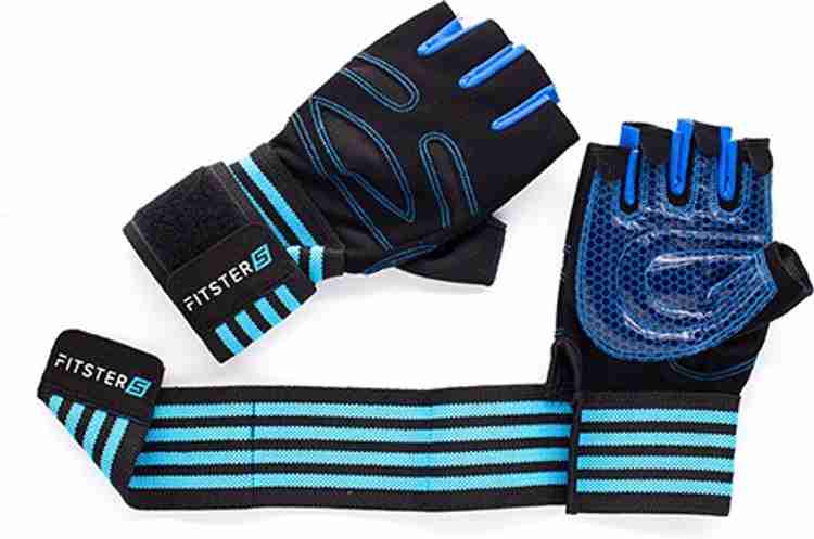 Fitster5 Premium Workout Gloves with Anti Slip Silica Gel padding