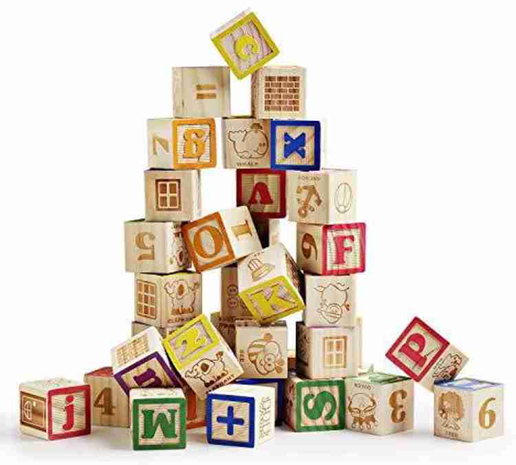 Baby wooden blocks deals alphabet