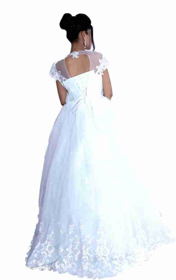 Flipkart white best sale wedding gowns