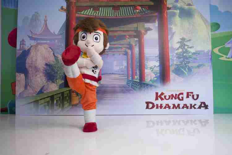 CHHOTA BHEEM Kung Fu Dhamaka Bheem Action Plush Toy 33 cm Kung