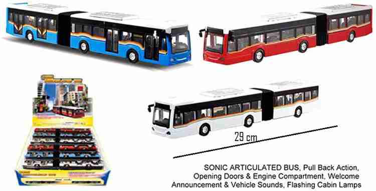 Articulated sales bus toy