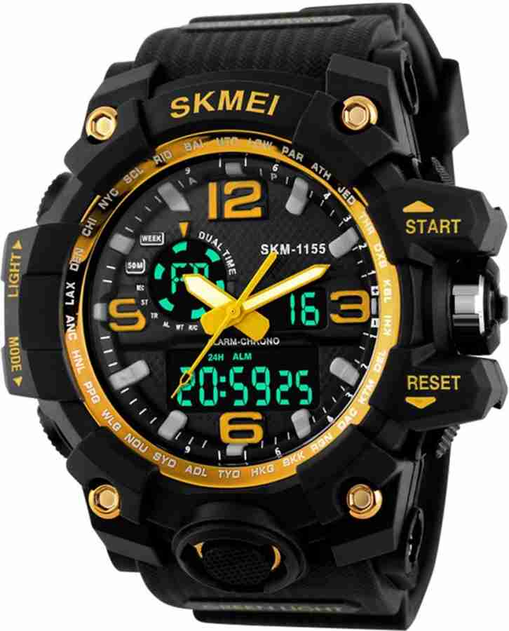 SKMEI 1155 Yellow New Arrival Designer Analog Digital Watch For Men Buy SKMEI 1155 Yellow New Arrival Designer Analog Digital Watch For Men AD 1155 Yellow Sport Online at Best Prices in India Flipkart...
