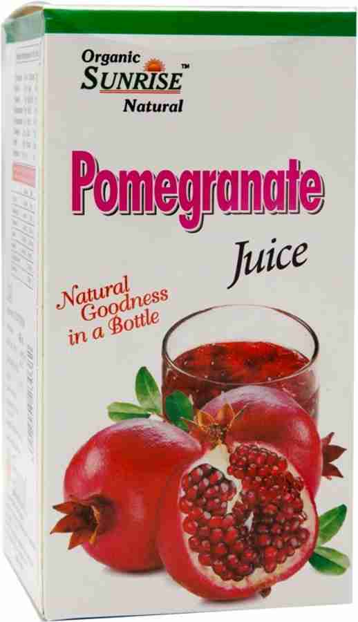 Organic Sunrise Natural Premium Grade Pure Pomegranate Juice Price in India Buy Organic Sunrise Natural Premium Grade Pure Pomegranate Juice online at Flipkart