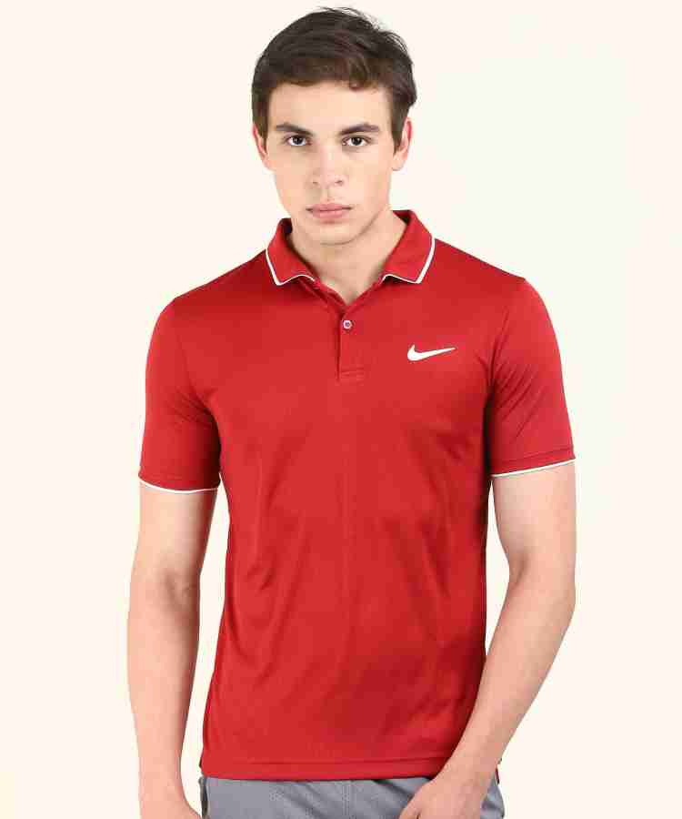 Men's nike red polo shirt best sale