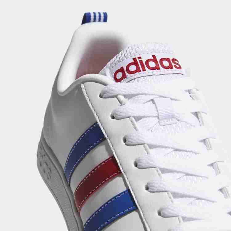 Adidas advantage white blue red outlet