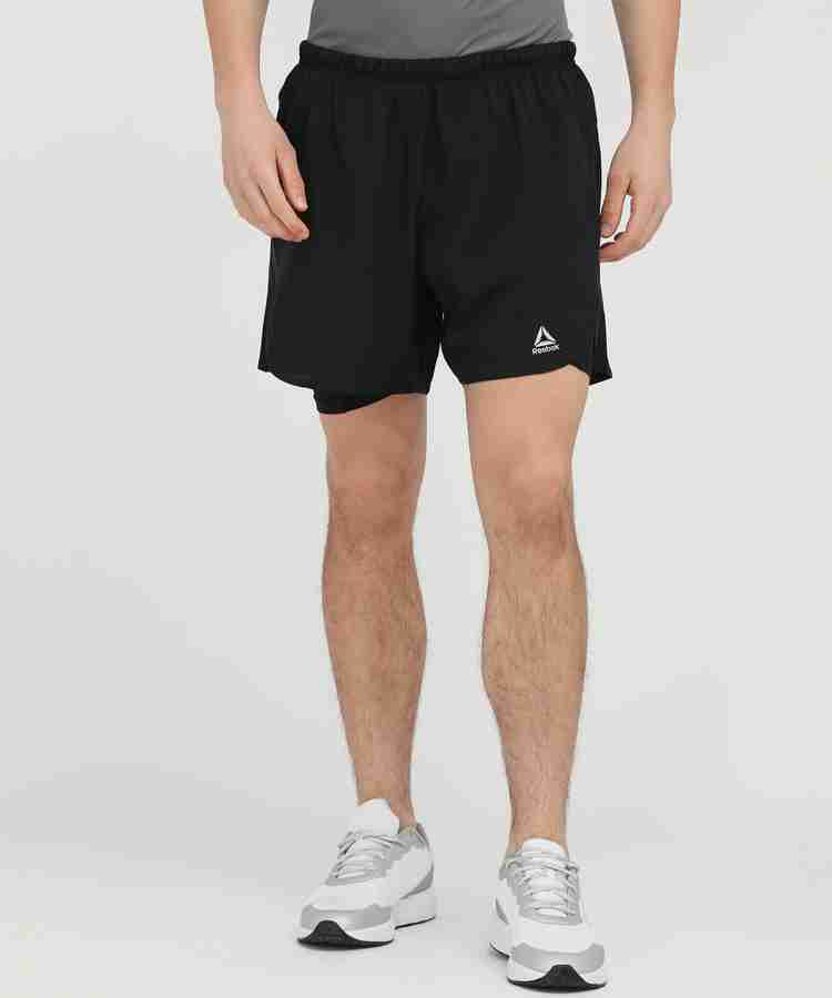 REEBOK Solid Men Black Running Shorts Buy REEBOK Solid Men Black Running Shorts Online at Best Prices in India Flipkart