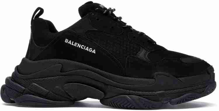 BALENCIAGA Triple S Triple Black 2018 Reissue Nondistressed Running Shoes For Men Buy BALENCIAGA Triple S Triple Black 2018 Reissue Nondistressed Running Shoes For Men Online at Best Price Shop