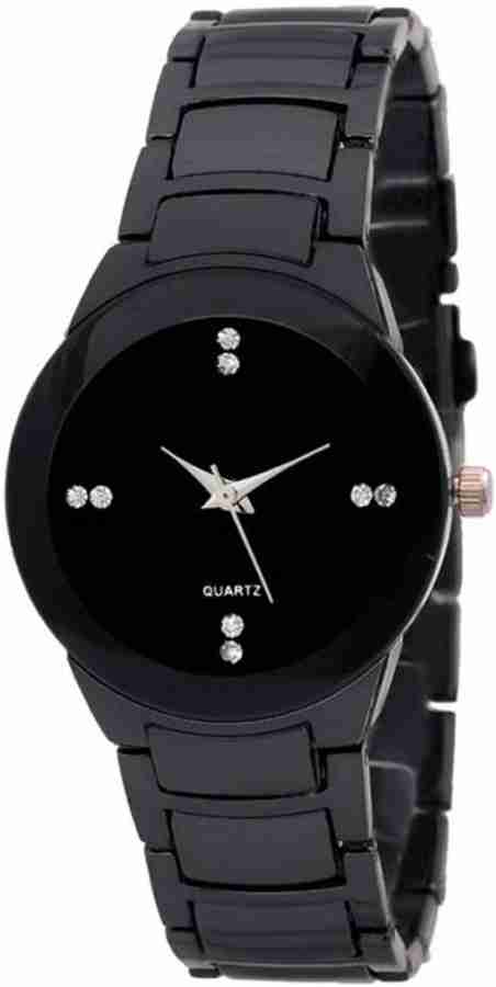Black metal watches for girls hotsell