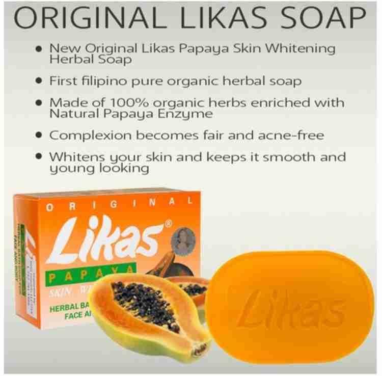 Likas Original Papaya Skin Whitening Herbal Soap 135g Price in