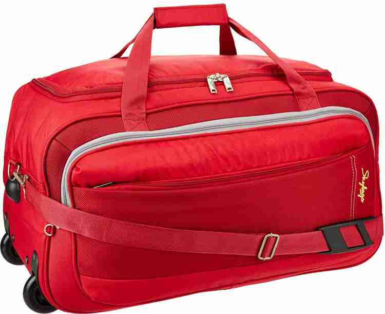 SKYBAGS CARDIFF DUFFLE TROLLY 52 RED Duffel Without Wheels Red Price in India Flipkart