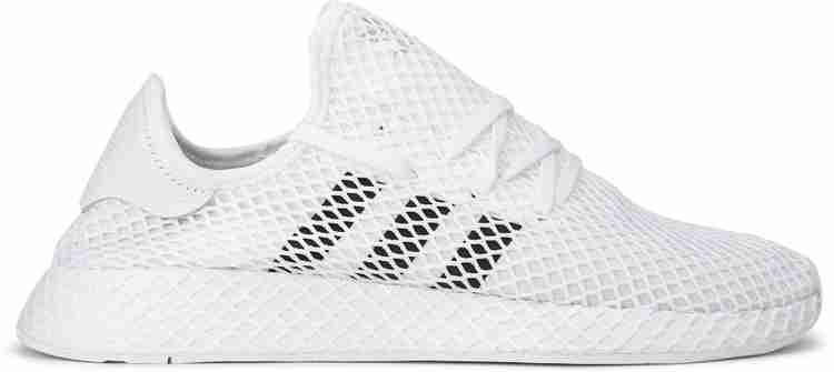 Mens adidas deerupt white online