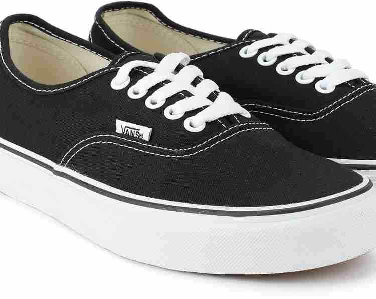 Sepatu vans store authentic black gum