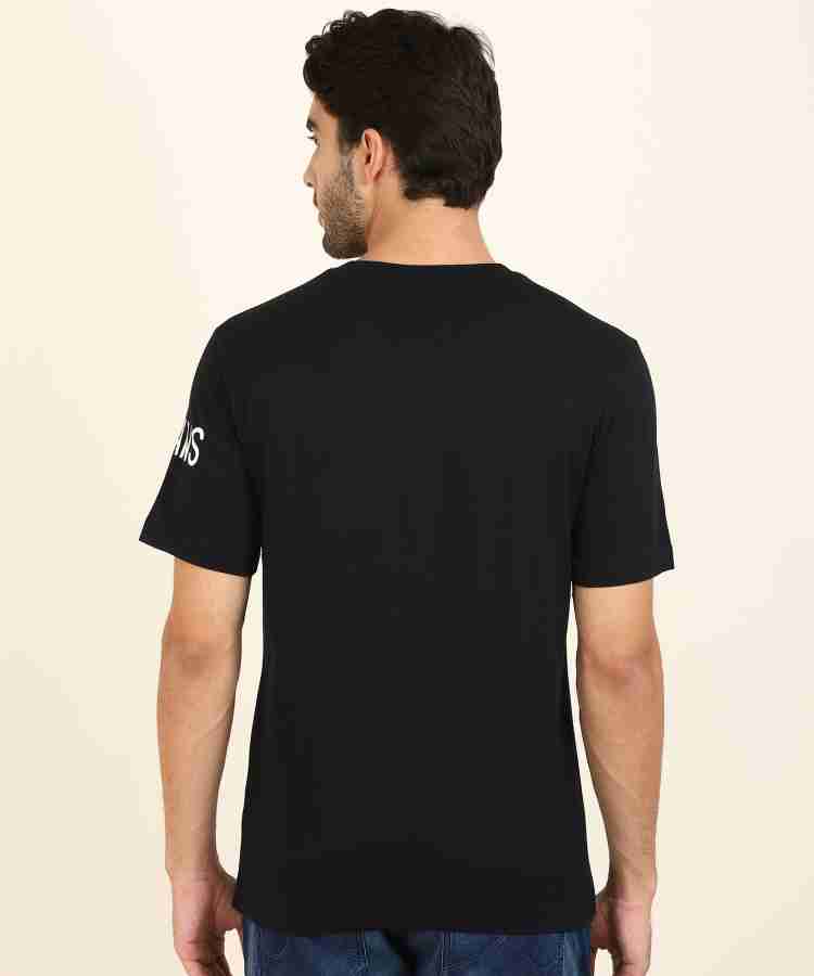 Calvin Klein Jeans Printed Men Round Neck Black T-Shirt - Buy Calvin Klein  Jeans Printed Men Round Neck Black T-Shirt Online at Best Prices in India