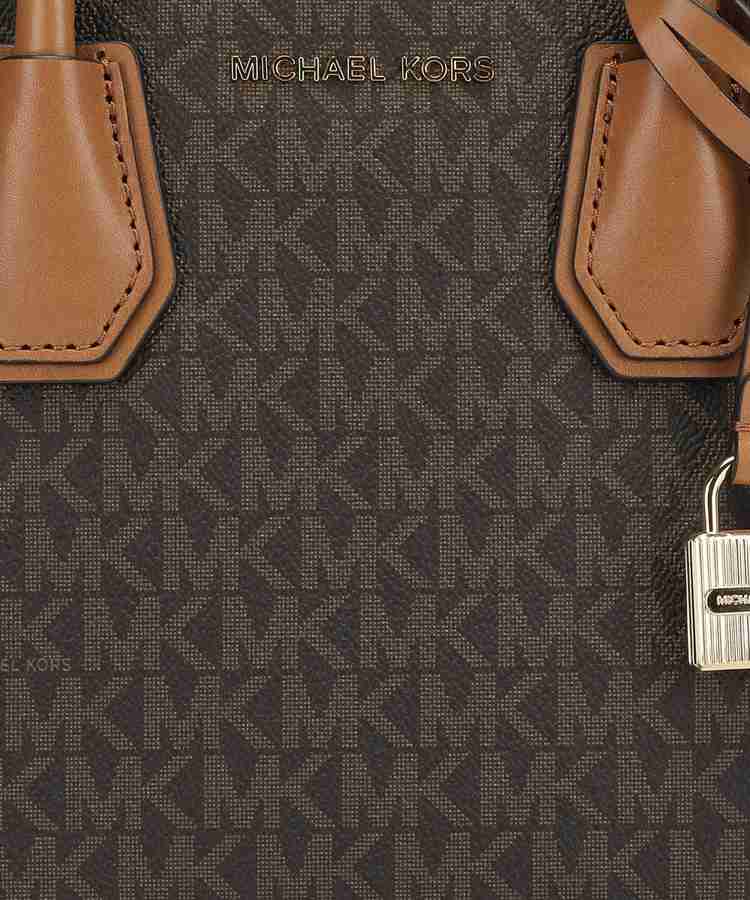 Michael kors brown and tan bag discount