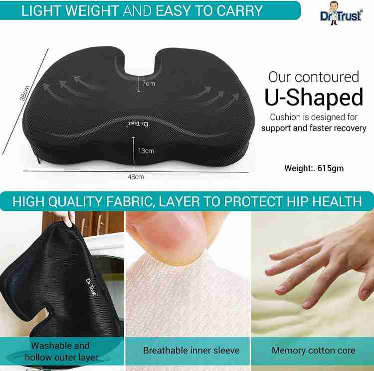 Dr Trust USA Neck Pillow for Travelling, Orthopedic Memory Foam