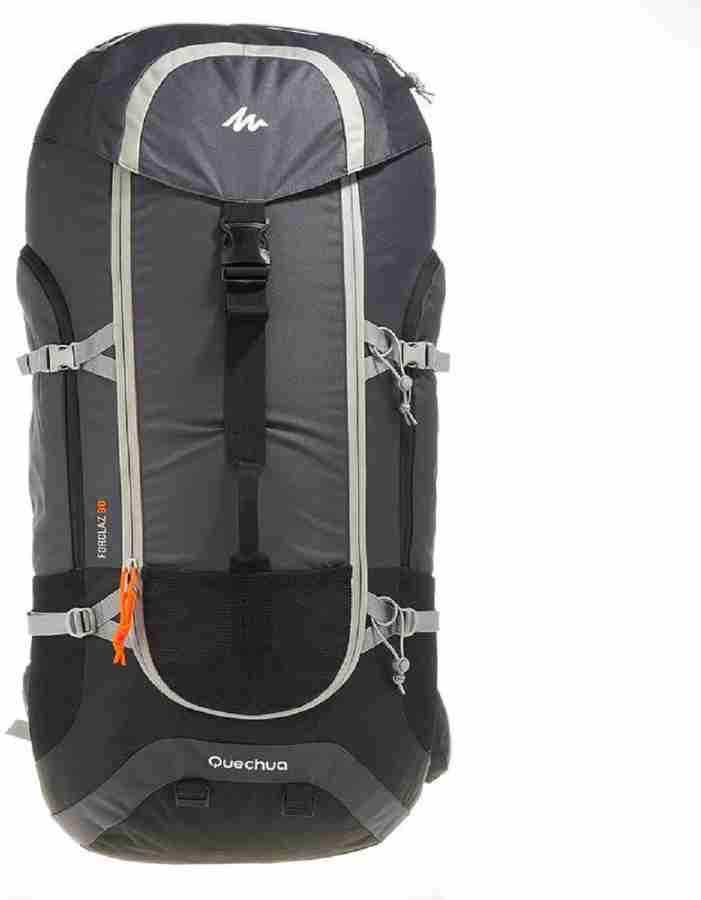 QUECHUA by Decathlon FORCLAZ 90L TRAVEL BACKPACK DARK GREY Rucksack 90 L DARK GREY Price in India Flipkart