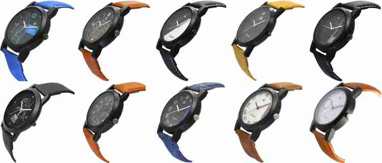 OM DESIGNER Premium Combo pack of 10 Watches Analogue multi color Family Combo pack of 10 Watches for boys mens Bulk 10 Analog Watch For Men Buy OM DESIGNER Premium