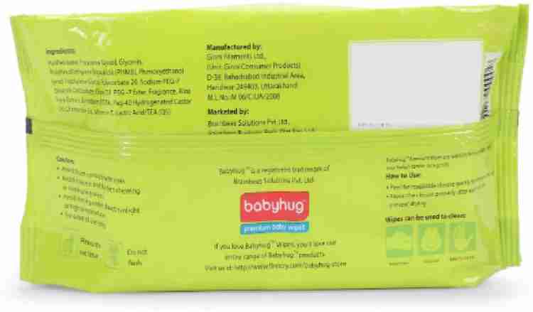Baby hug premium baby wipes Price in India Buy Baby hug premium