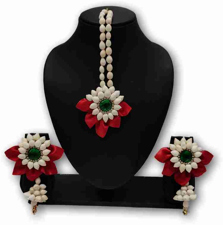Flower jewellery outlet set flipkart