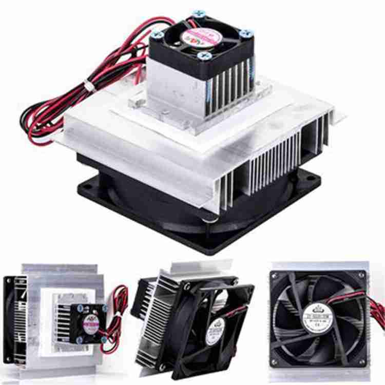 Peltier module with sales heatsink and fan