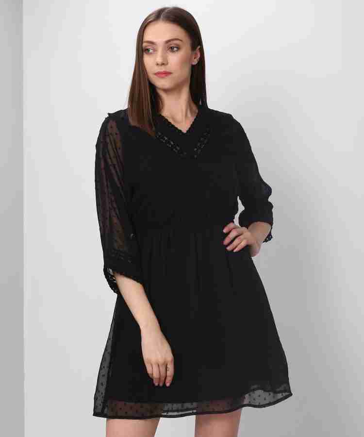 Flipkart black sale dress