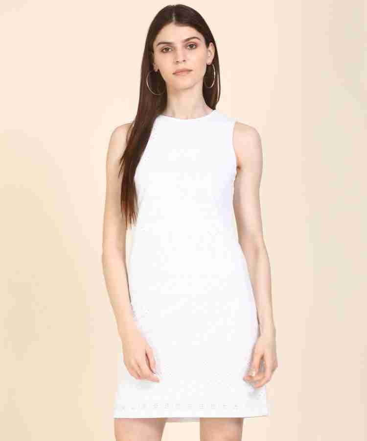 VERO MODA Women Sheath White Dress Buy VERO MODA Women Sheath White Dress Online at Best Prices in India Flipkart