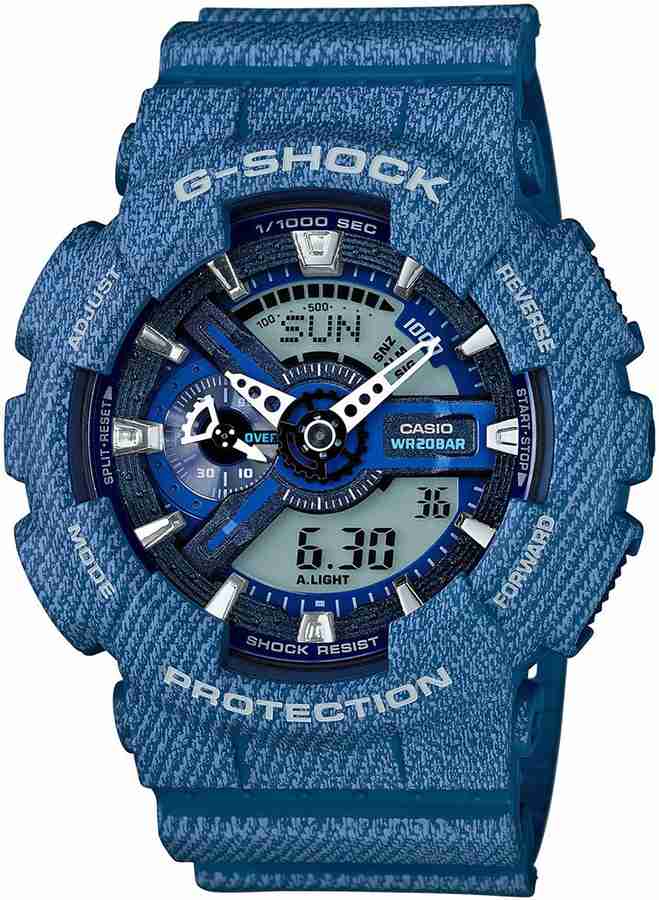 CASIO GA 110DC 2ADR G SHOCK Denim series Analog Digital Watch For Men Buy CASIO GA 110DC 2ADR G SHOCK Denim series Analog Digital Watch For Men G637 Online at Best Prices in India Flipkart