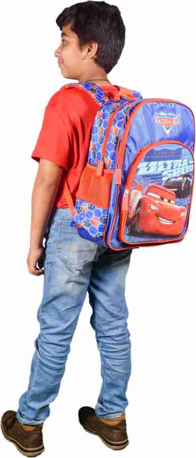 Flipkart Disney Cars Lightning McQueen Ultra Speed School Bag 36 cm LKG UKG 1st std School Bag School Bag