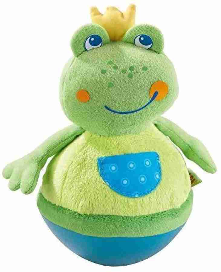 HABA Roly Poly Frog Soft Wobbling & Baby Toy - 6.7 inch - Roly