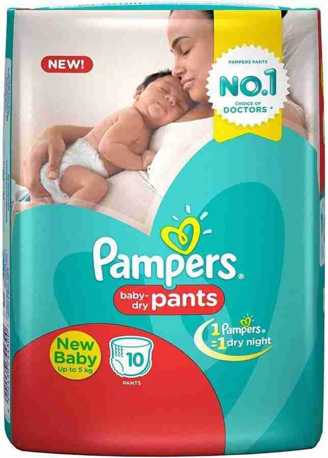 Pampers baby dry New Born Size Diaper New Born 10 Pieces New Born New Born Buy 1 Pampers Pant Diapers Flipkart