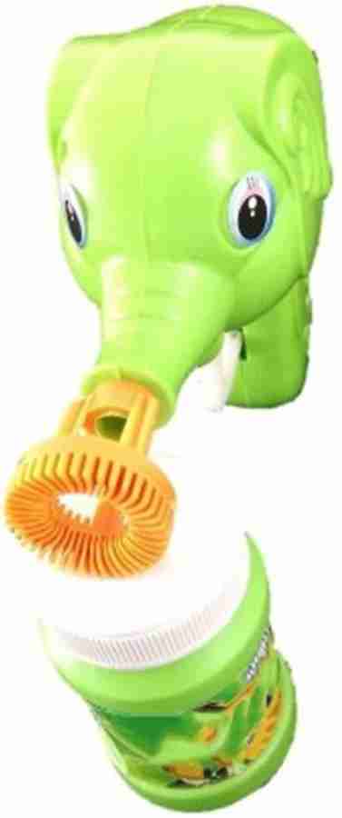 Elephant deals bubble gun