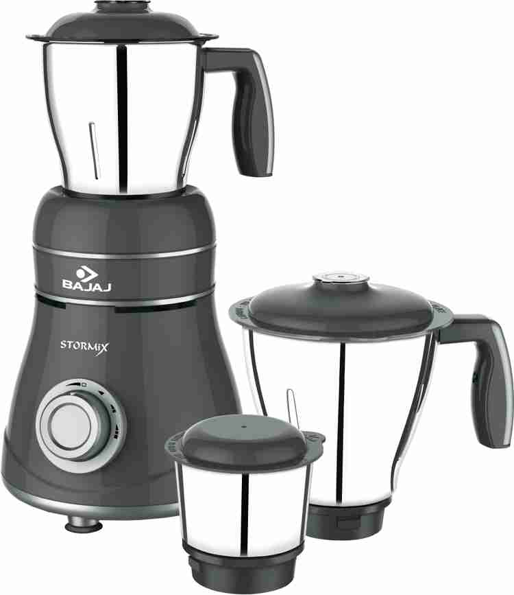 BAJAJ Stormix 750 W Mixer Grinder Price in India Buy BAJAJ Stormix 750 W Mixer Grinder Online at Flipkart