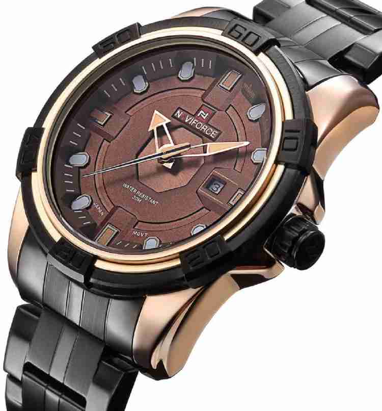 NAVIFORCE Hybrid Smartwatch Watch For Men Buy NAVIFORCE Hybrid Smartwatch Watch For Men 9079 Copper Rose Gold Chronograph Online at Best Prices in India Flipkart