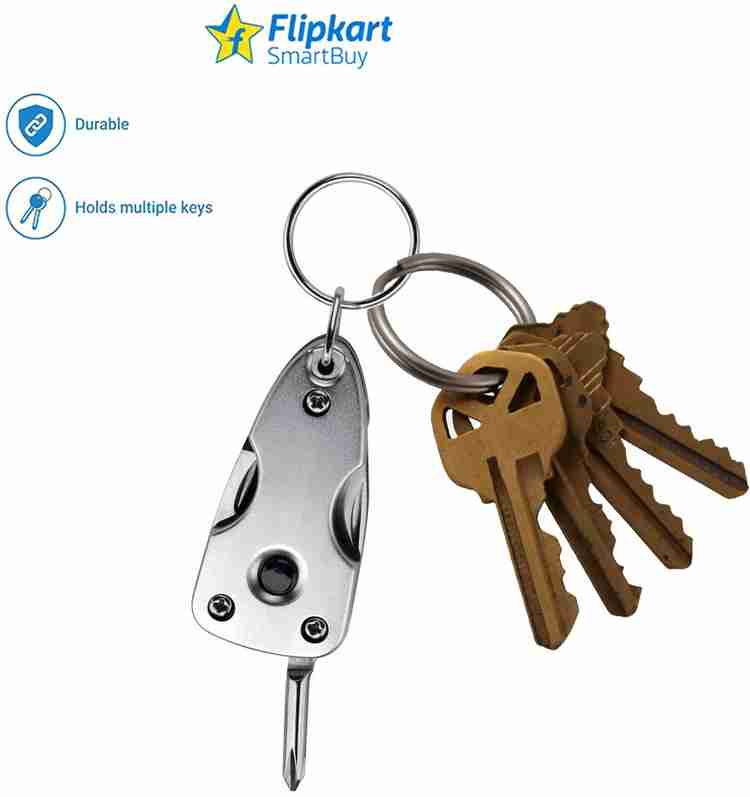 Flipkart SmartBuy Silver Military Keychain with Torch Screwdriver Knife Bottle Opener Key Chain Price in India Buy Flipkart SmartBuy Silver Military Keychain with Torch Screwdriver Knife Bottle Opener...