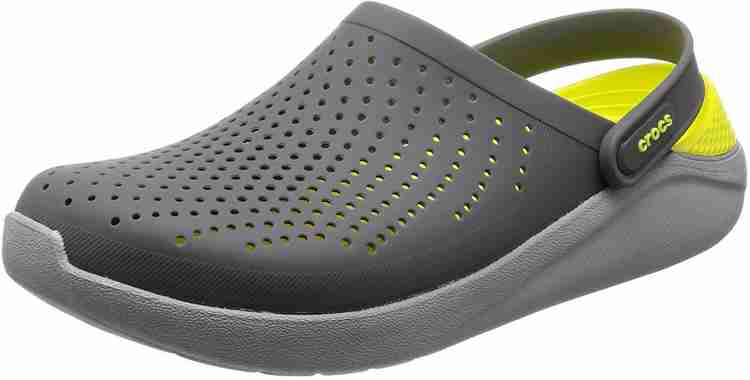 Grey and green crocs 2025