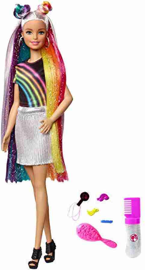 BARBIE Rainbow Sparkle Hair Doll Rainbow Sparkle Hair Doll shop for BARBIE products in India. Flipkart