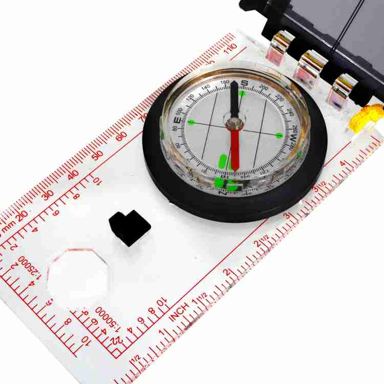 JMALL Folding Multifunctional Compass Mirror Meter Magnifier 18