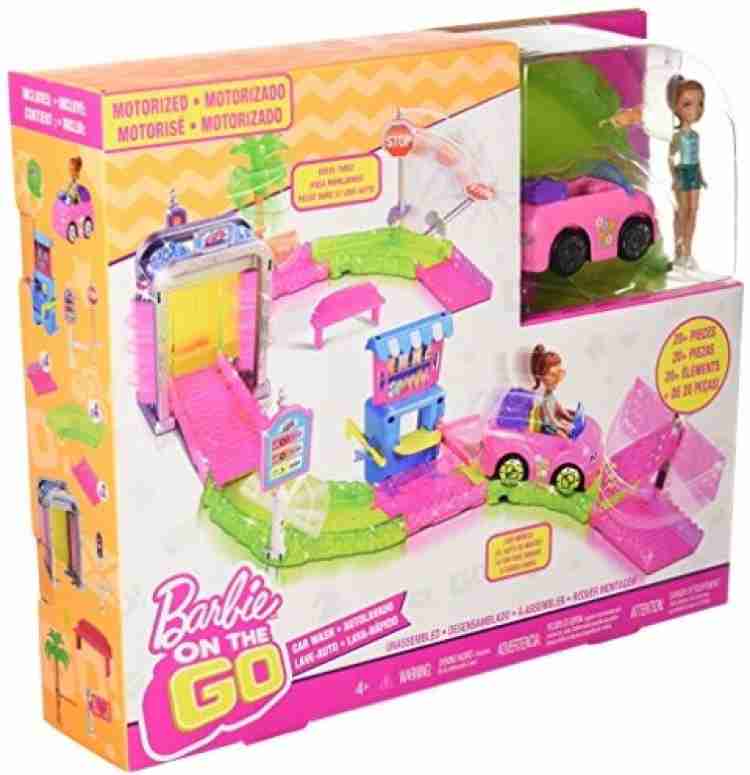 Barbie car cheap wash playset