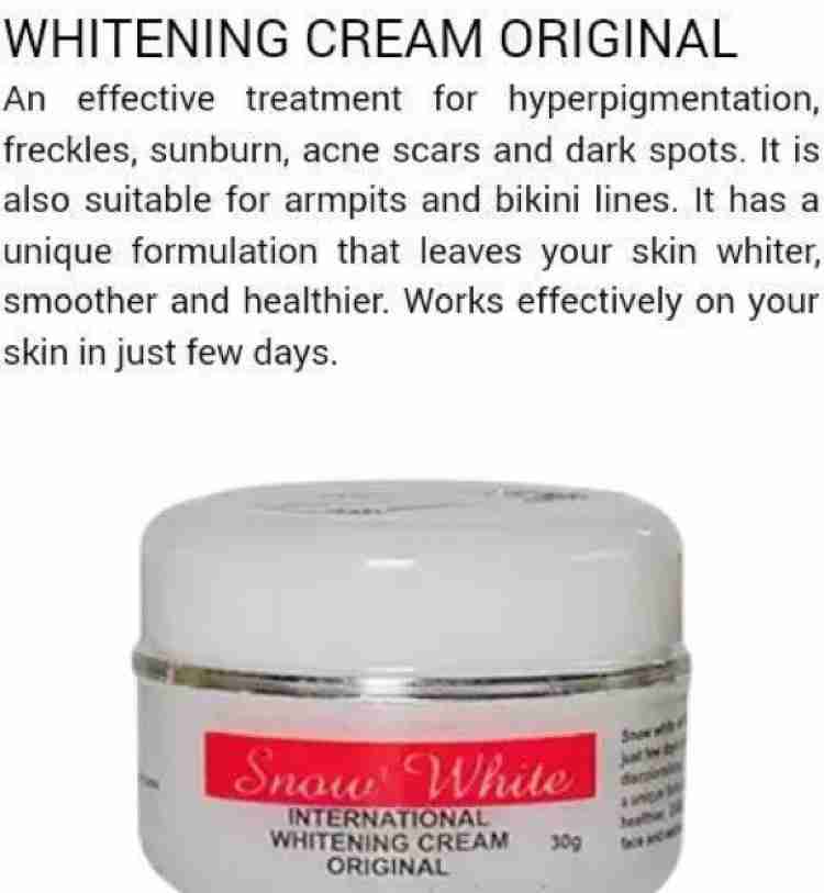 snow white international Skin Whitening Cream Price in India