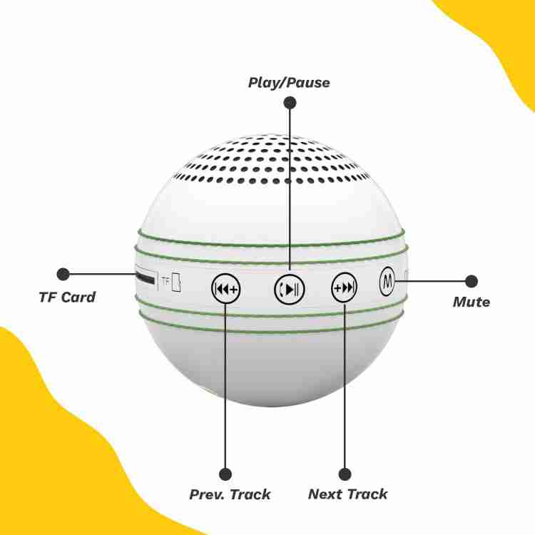 Buy CORSECA Orb Cricket Ball Speaker 5 W Bluetooth Speaker Online