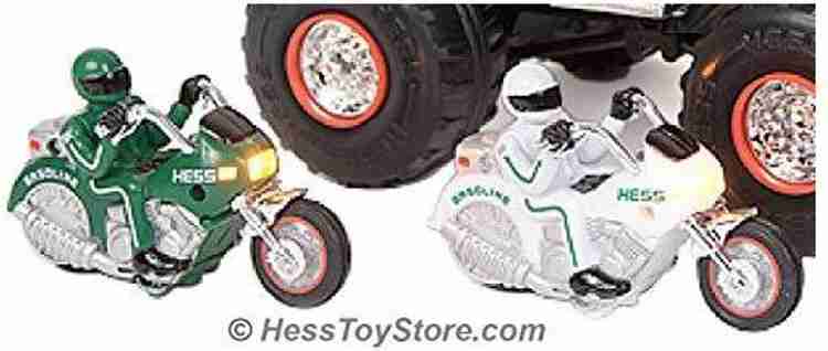 Hess C 46 2007 Monster Truck with 2 Motorcycles Green and White C 46 2007 Monster Truck with 2 Motorcycles Green and White Buy Push Pull Along Toys toys in India