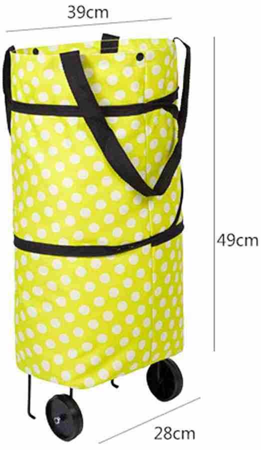 Manki Fashion Shopping Trolley Bag with Wheels Easy to Carry
