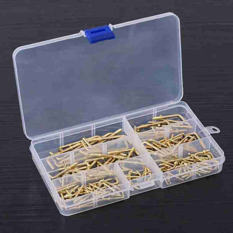 DIY Crafts 6 Different Sizes Brass Plated Square Hooks Lag Thread Handy  Hanging - 6 Different Sizes Brass Plated Square Hooks Lag Thread Handy  Hanging . shop for DIY Crafts products in India.