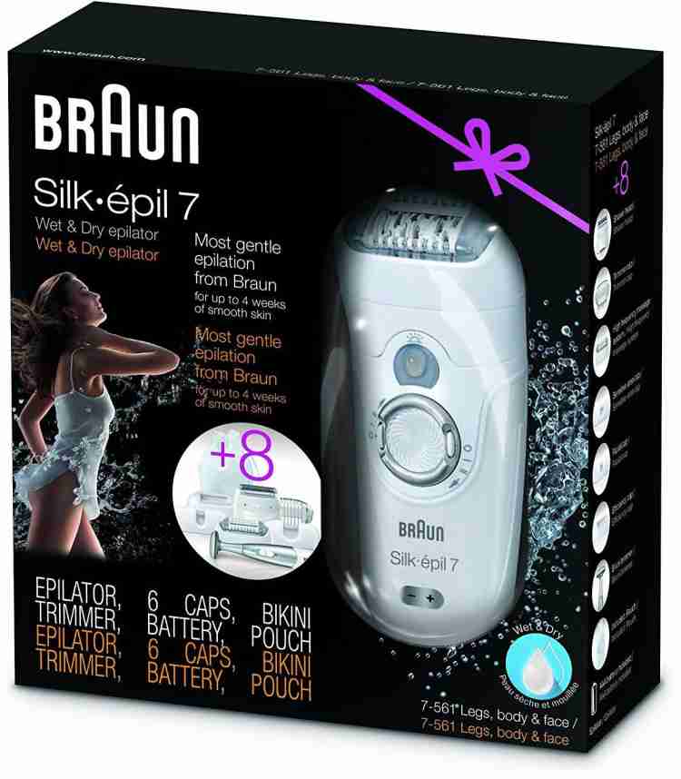 Braun silk Braun Silk-Epil 7 7-561 Wet and Dry Epilator Cordless Epilator  Price in India - Buy Braun silk Braun Silk-Epil 7 7-561 Wet and Dry Epilator  Cordless Epilator online at