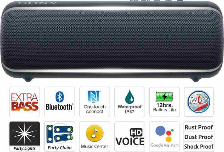 Buy SONY SRS XB22 Bluetooth Speaker Online from Flipkart