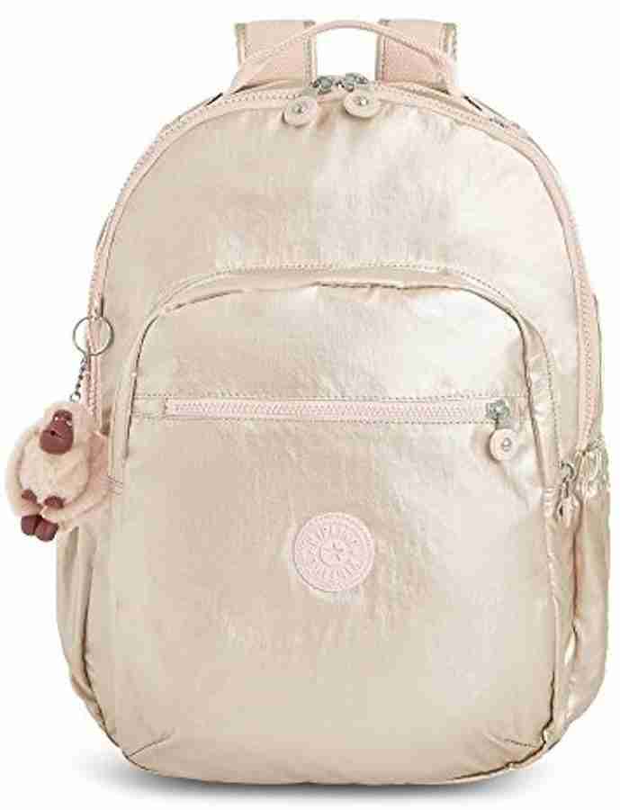 KIPLING Seoul Go Large Metallic 15 Laptop Backpack One Size Gleaming Gold Metallic 10 L Laptop Backpack Multicolor Price in India Flipkart
