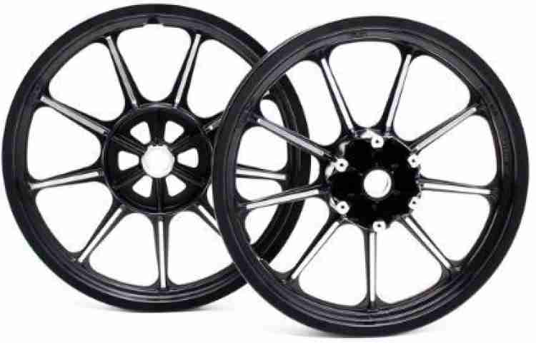 Bullet King Bike Alloy Wheel 9 Front Rear Alloy Aluminium Royal Enfield Classic 350 Motorbike Tyre Rim Price in India Buy Bullet King Bike Alloy Wheel 9 Front Rear Alloy Aluminium