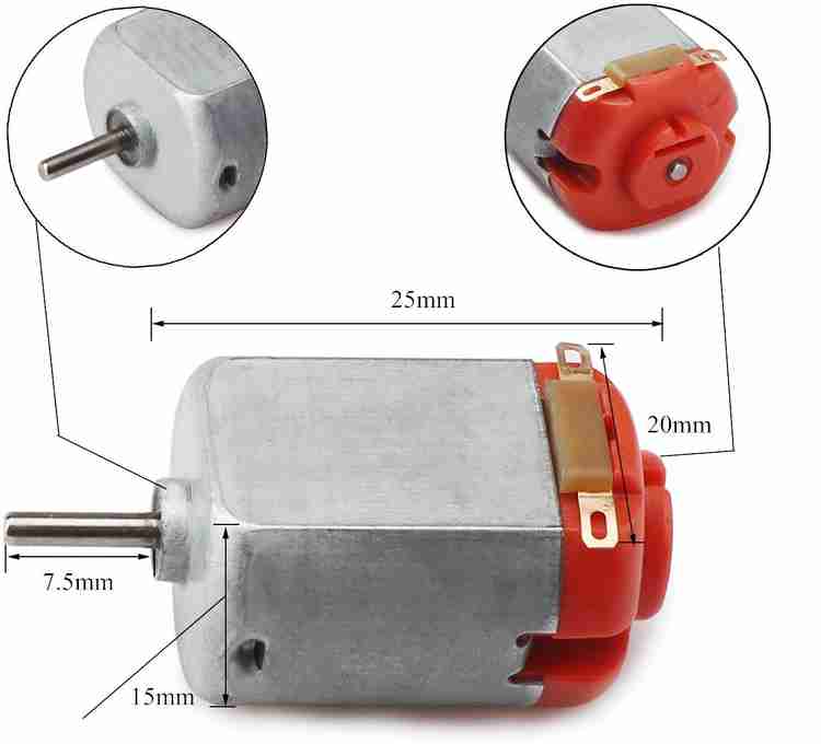 Electrobot DC 3V Toys Electric Motor DIY Remote Control Toy Car